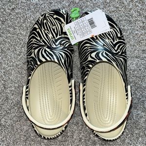 NWT Crocs Animal Remix. Clogs Zebra Men’s 10 Women’s 12